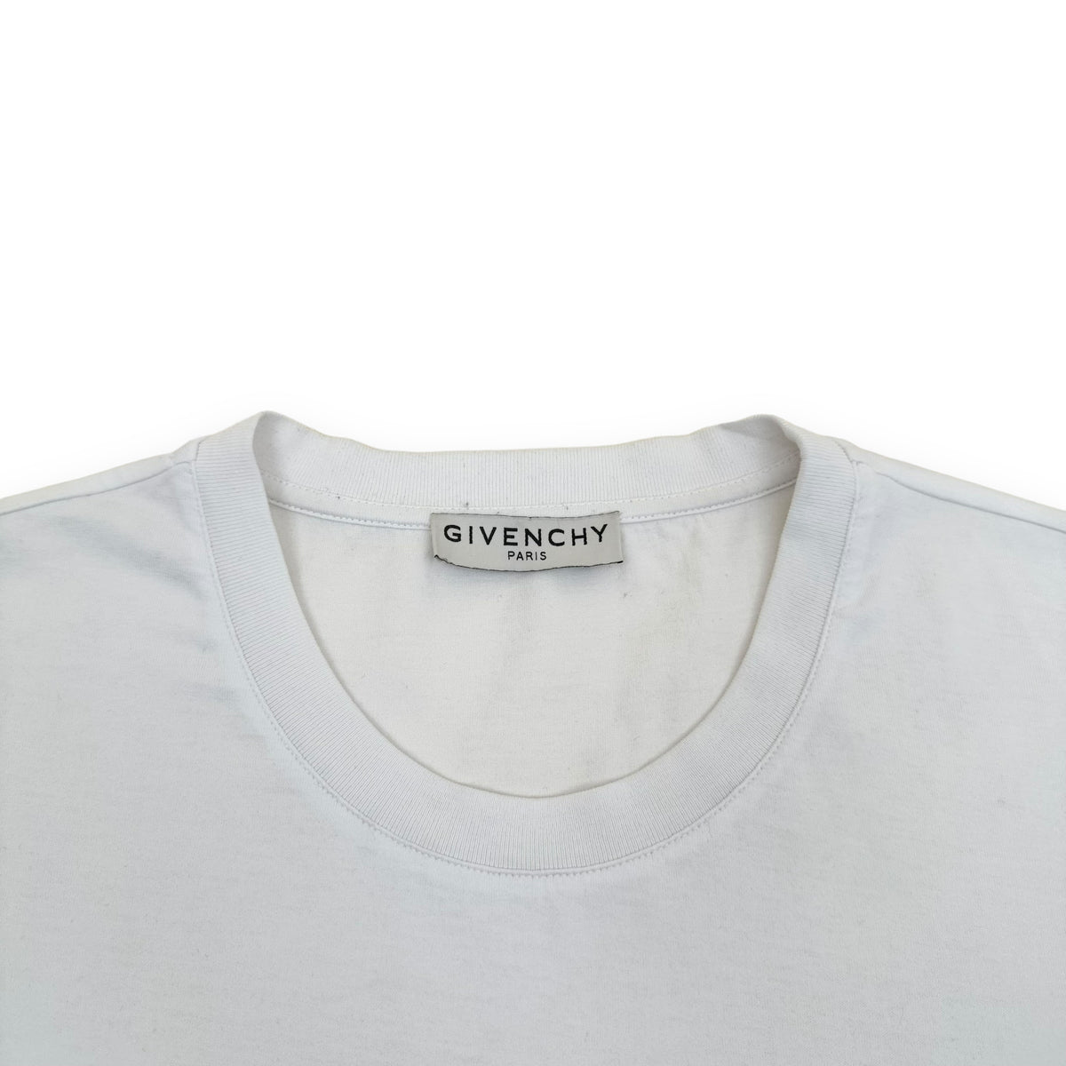 GIVENCHY LOGO T-SHIRT WHITE / SILVER L