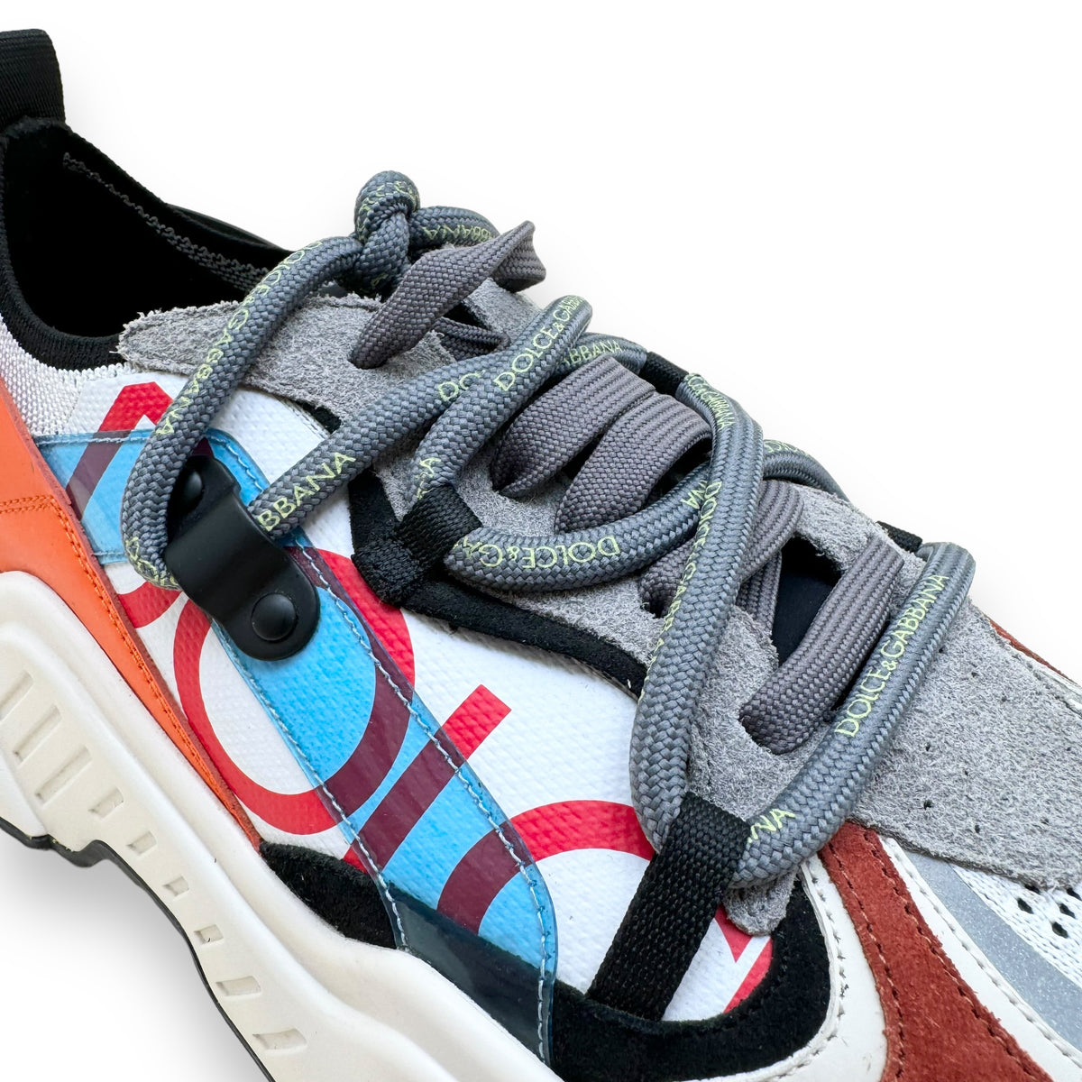DOLCE & GABBANA DAYMASTER PANELLED LOW TOP SNEAKER MULTICOLOURED UK9