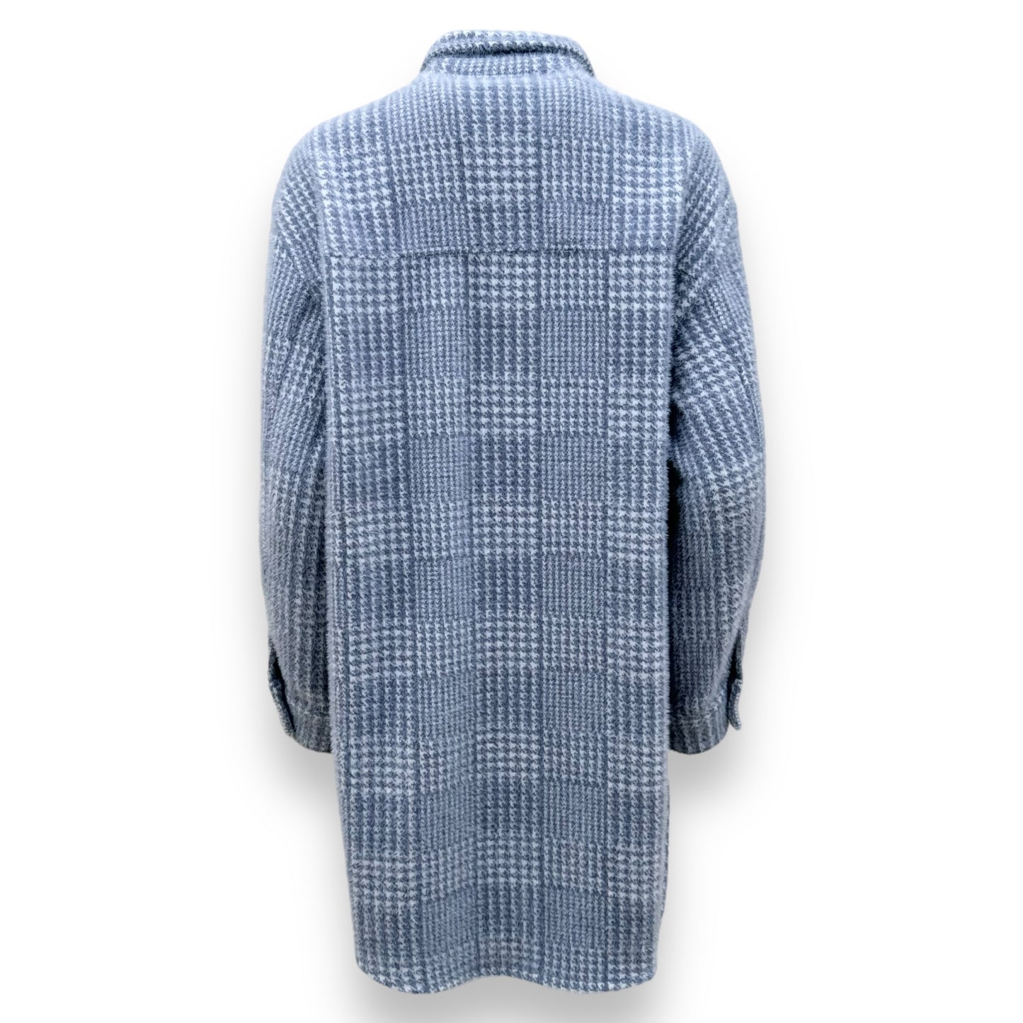 MUNTHE EDMOND OVERSIZED CHECKED BRUSHED-FLANNEL JACKET UK8