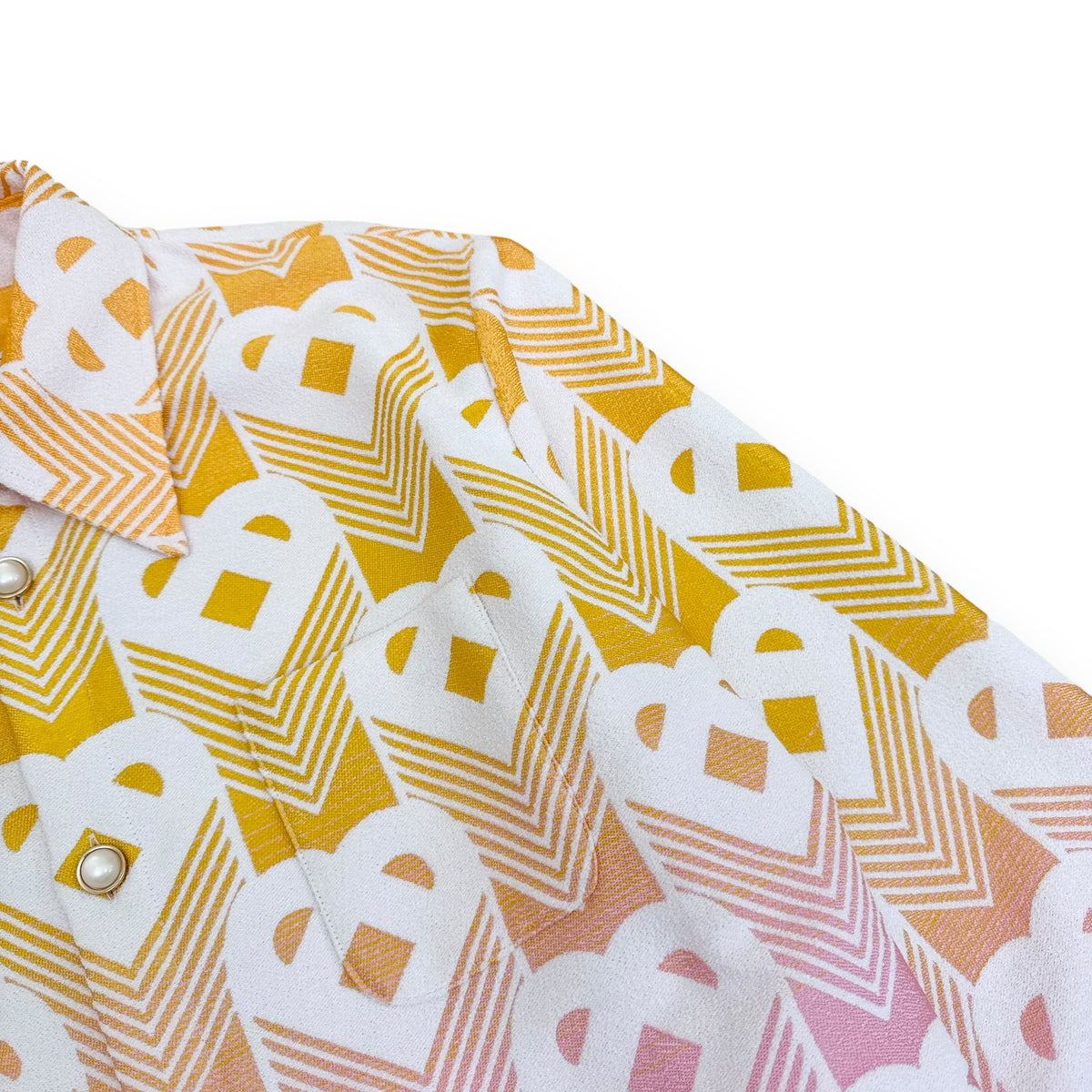 CASABLANCA DÉGRADÉ HEART-JACQUARD OVERSHIRT MULTICOLOURED XXL