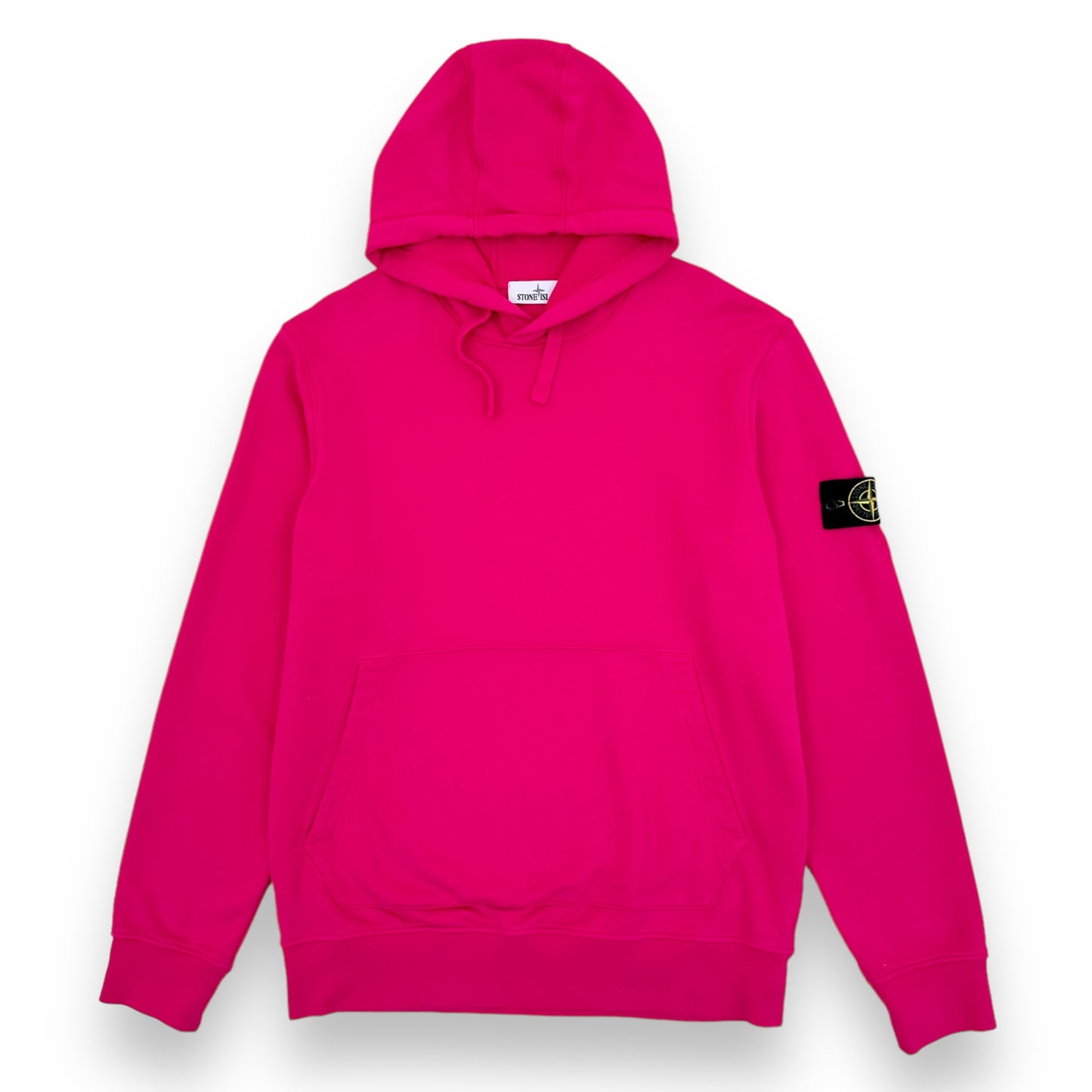 STONE ISLAND GARMENT-DYED HOODIE FUCHSIA PINK XL