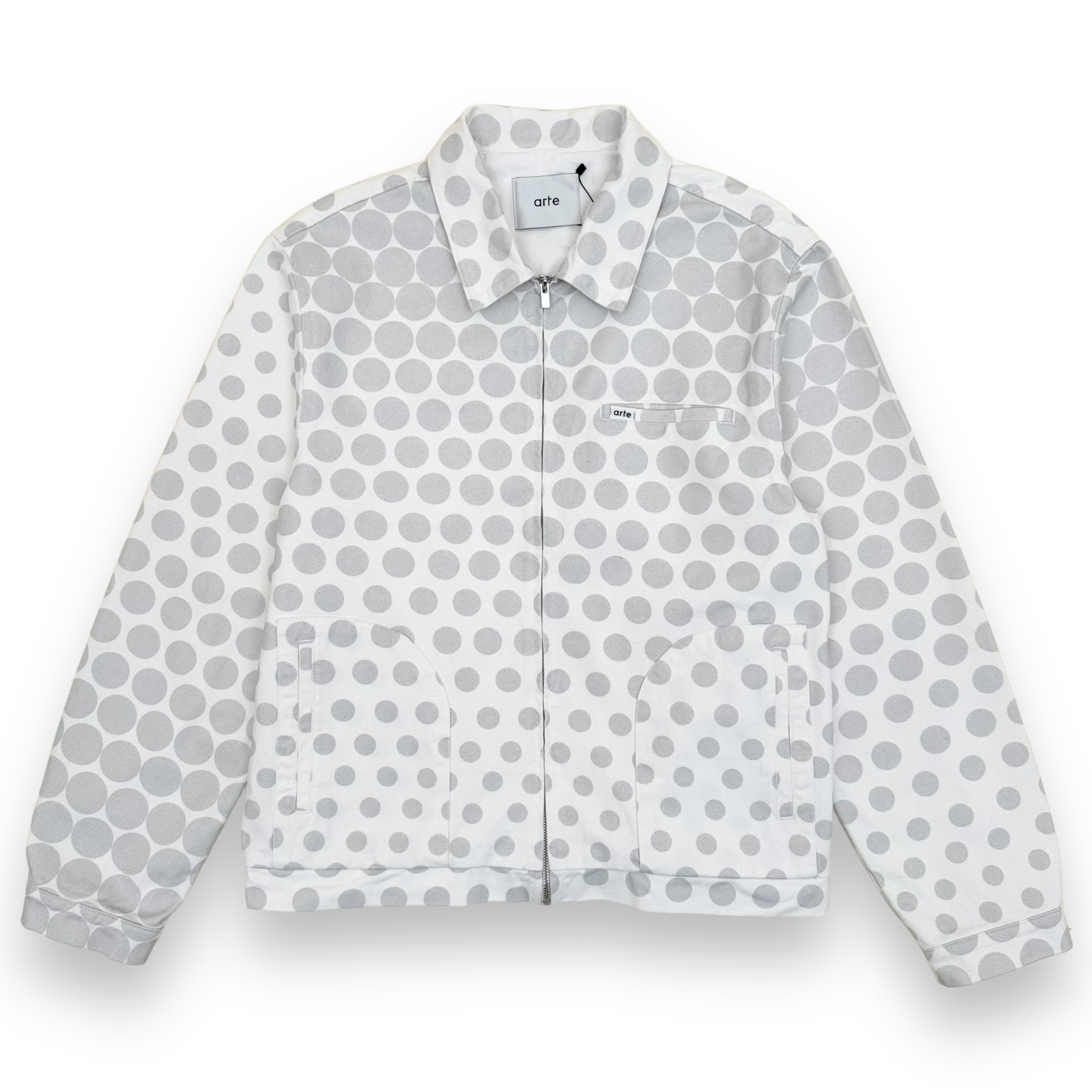 ARTE SS23 JACKSONS DOT JACKET GREY / CREAM XL