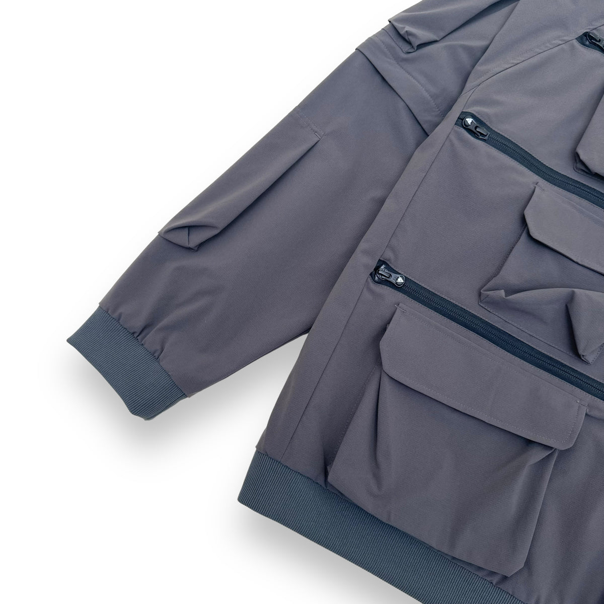 SOUTH2 WEST8 MULTI-POCKET ZIPPED 2 WAY JACKET DARK GREY L