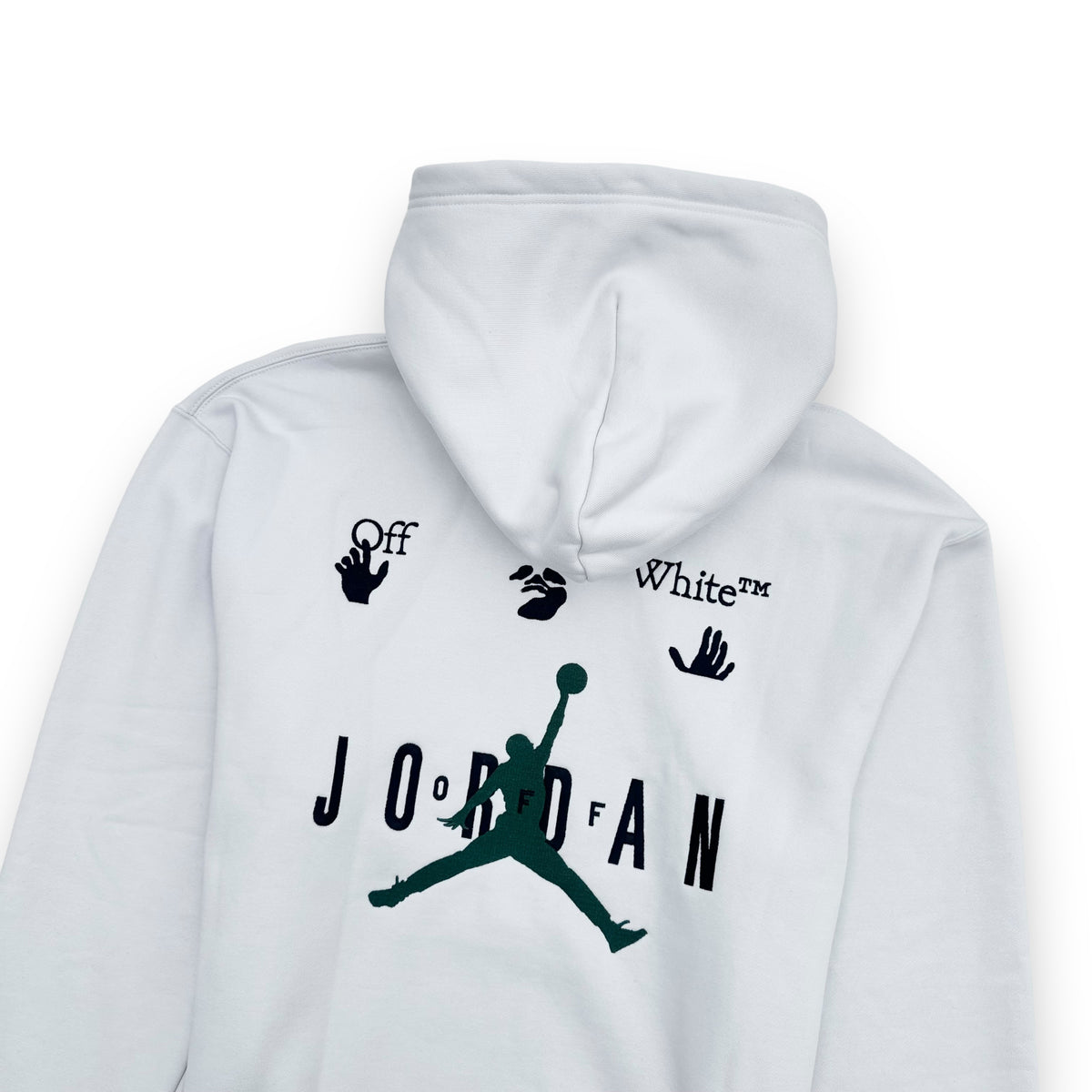 OFF-WHITE X JORDAN HOODIE WHITE / BLACK M