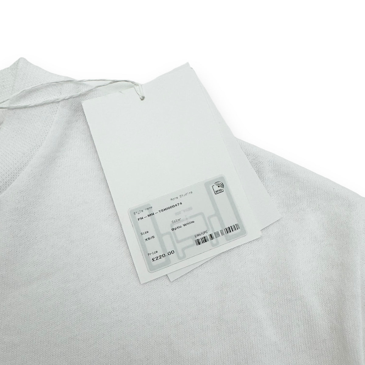 ACNE STUDIOS ENRIKO OVERSIZED LOGO-PRINT T-SHIRT WHITE S