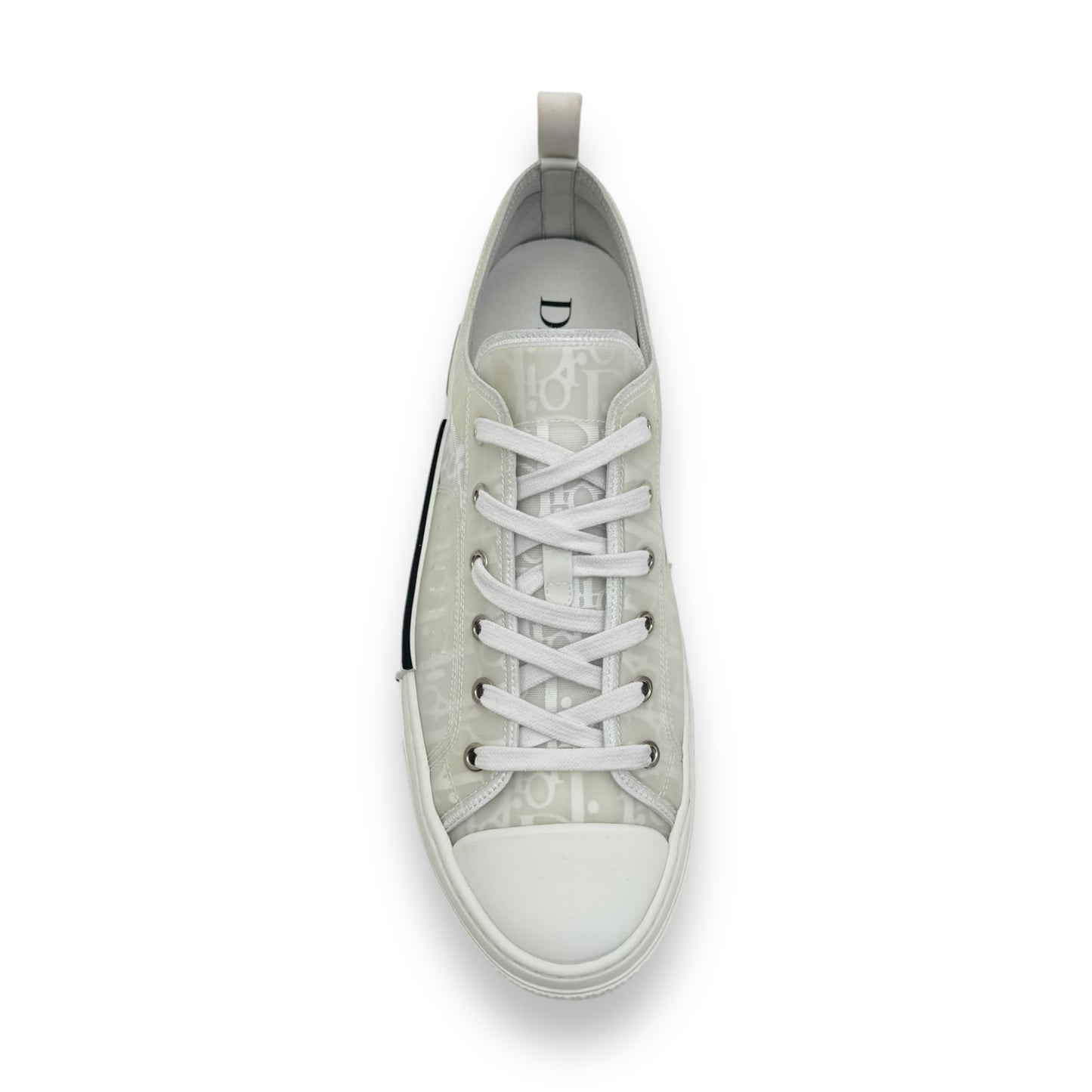 DIOR B23 OBLIQUE LOW TOP SNEAKER WHITE UK10