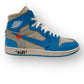 OFF-WHITE X AIR JORDAN 1 RETRO HIGH OG UNC SNEAKER UNIVERSITY BLUE UK9.5