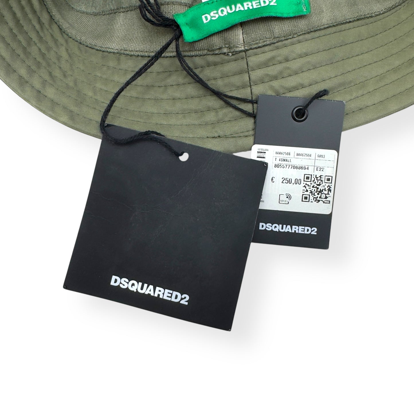 DSQUARED2 ONE PLANET BUCKET HAT GREEN S