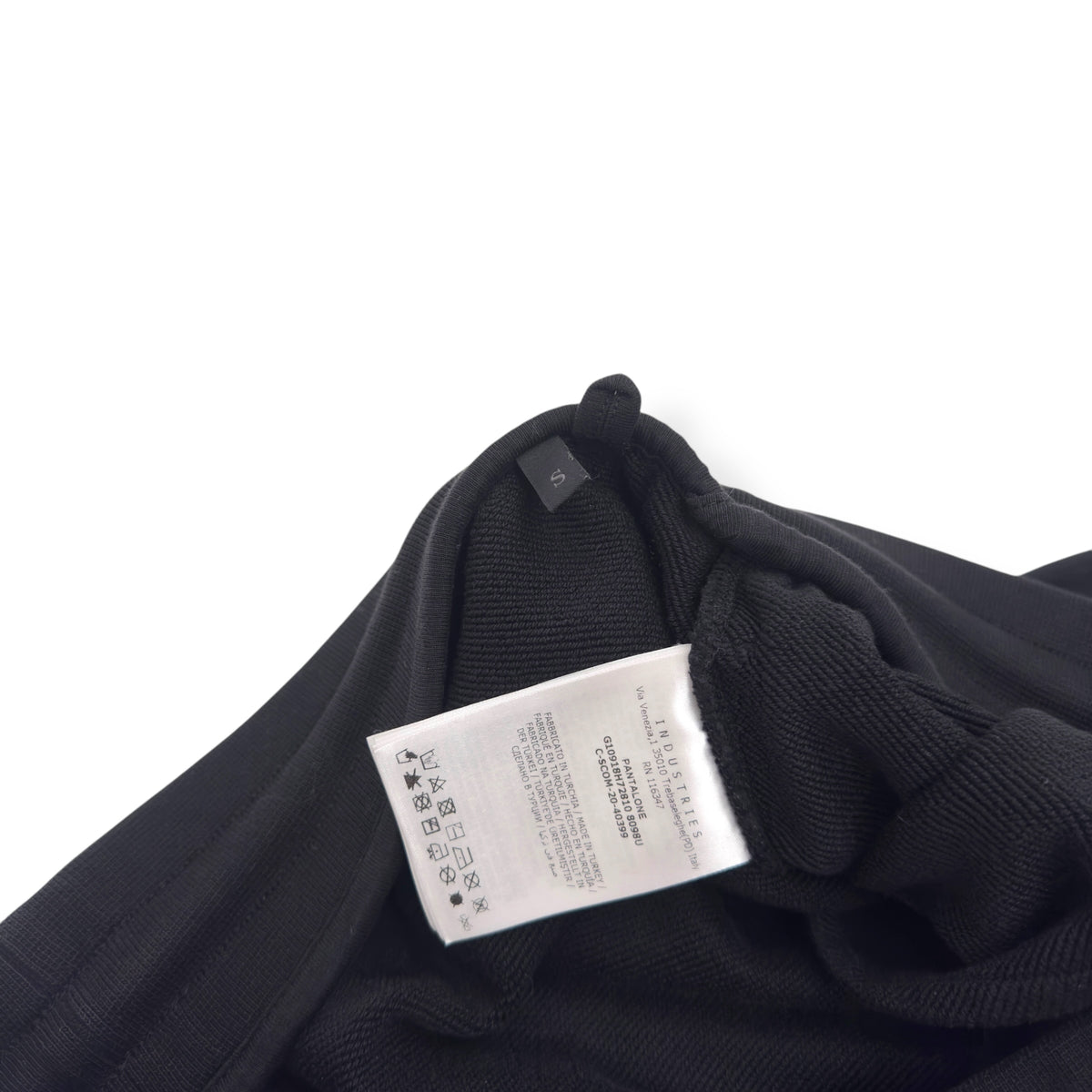 MONCLER LOGO-PRINT SWEATPANTS BLACK / WHITE S
