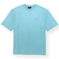 BALENCIAGA EMBROIDERED LOGO T-SHIRT TEAL BLUE XL