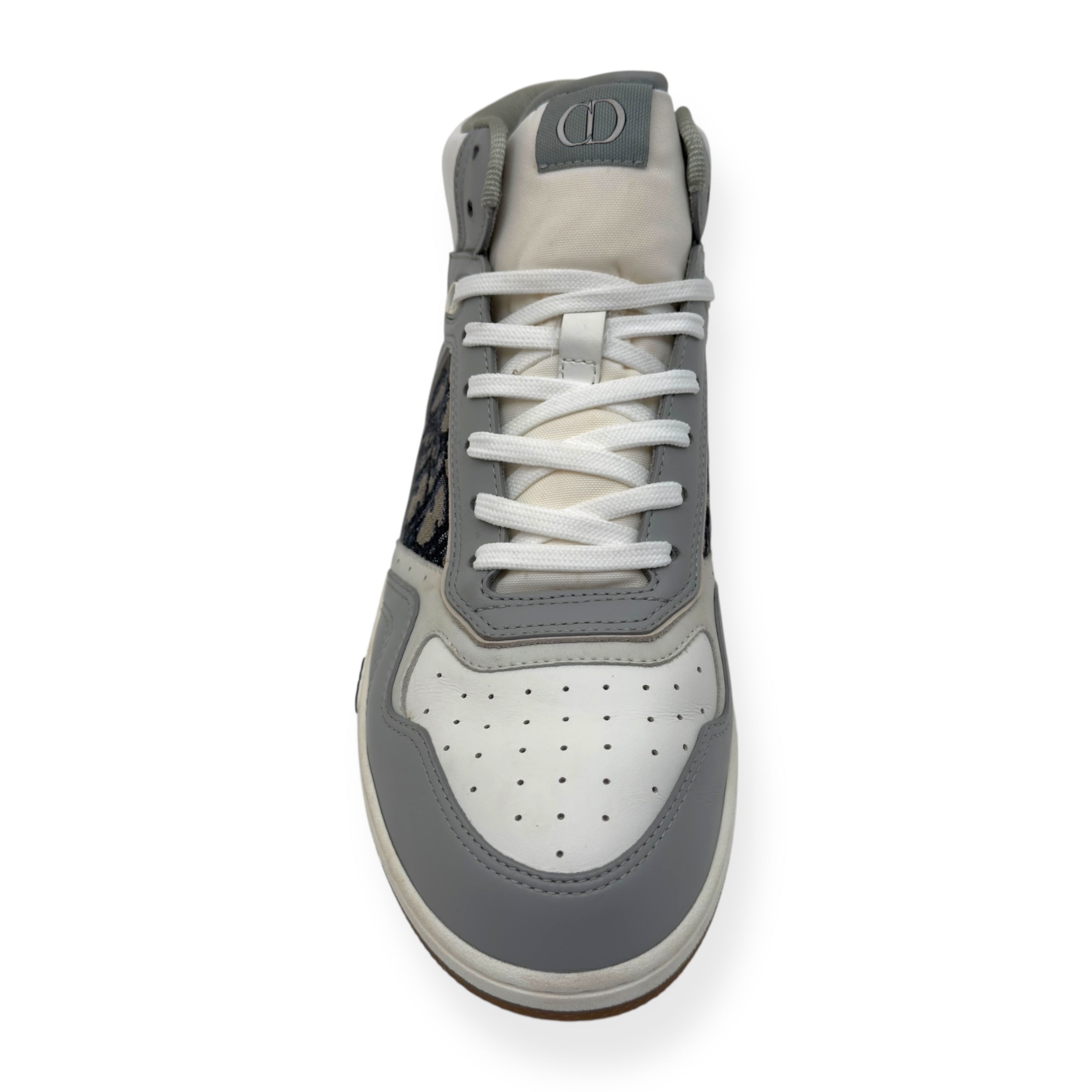 DIOR B27 OBLIQUE HIGH TOP SNEAKERS GREY / WHITE 43 / UK9