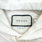 GUCCI CAT LOGO-PRINT HOODIE BEIGE / RED M
