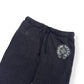 CHROME HEARTS ALL OVER MONOGRAM HORSESHOE LOGO SWEATPANTS BLACK / WHITE M