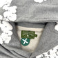 DENIM TEARS THE COTTON WREATH HOODIE GREY / WHITE L