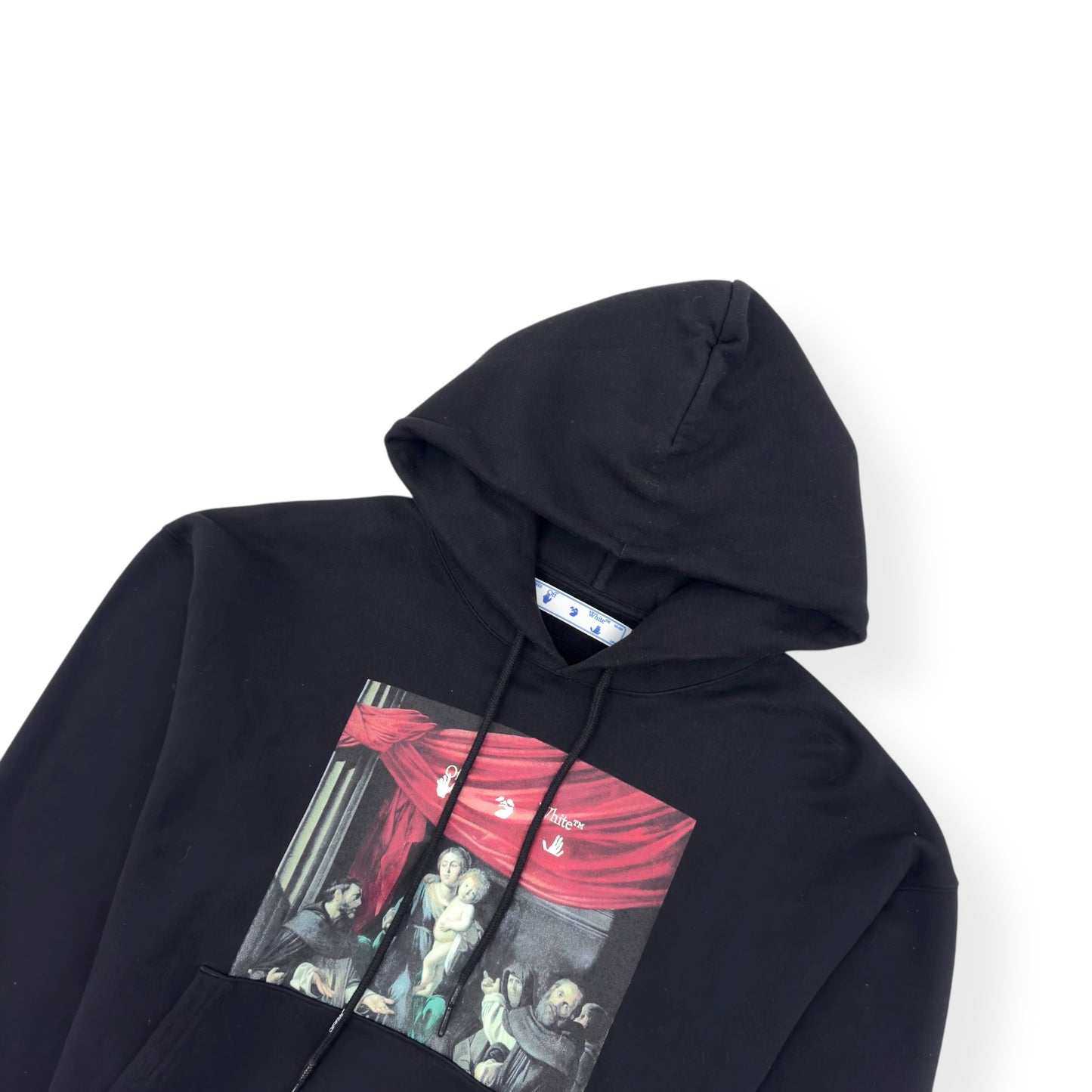 OFF-WHITE CARAVAGGIO PAINTING HOODIE BLACK L
