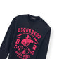 DSQUARED2 LOGO PRINT SWEATSHIRT BLACK / RED M