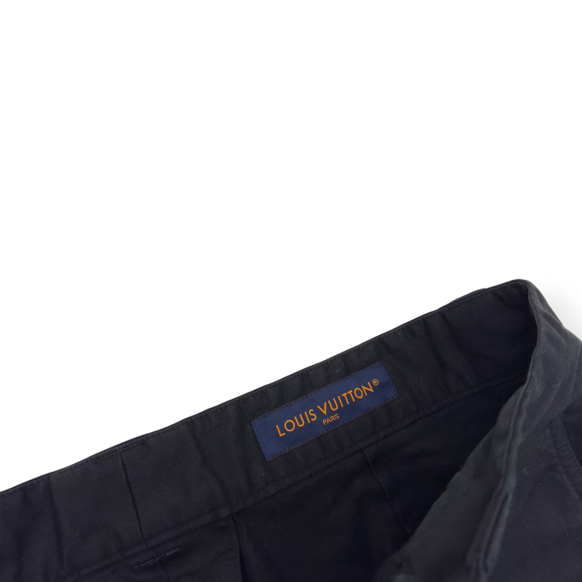 LOUIS VUITTON COTTON CARGO TROUSERS BLACK 52 / XL