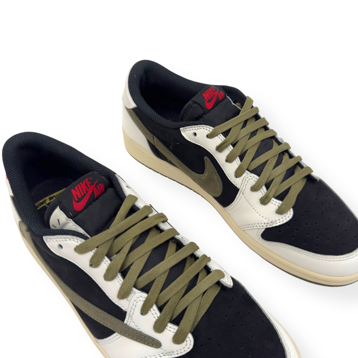 AIR JORDAN 1 LOW OG SP X TRAVIS SCOTT SNEAKER OLIVE UK8.5