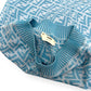 FENDI FF VERTIGO-JACQUARD KNIT MINI DRESS BLUE / WHITE 36 / XS