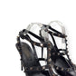 VALENTINO GARAVANI ROCKSTUD PATENT LEATHER HEELS NOIR 38 / UK5