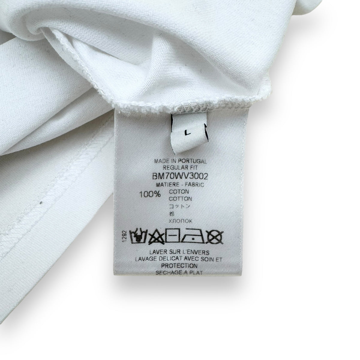 GIVENCHY LOGO T-SHIRT WHITE / SILVER L