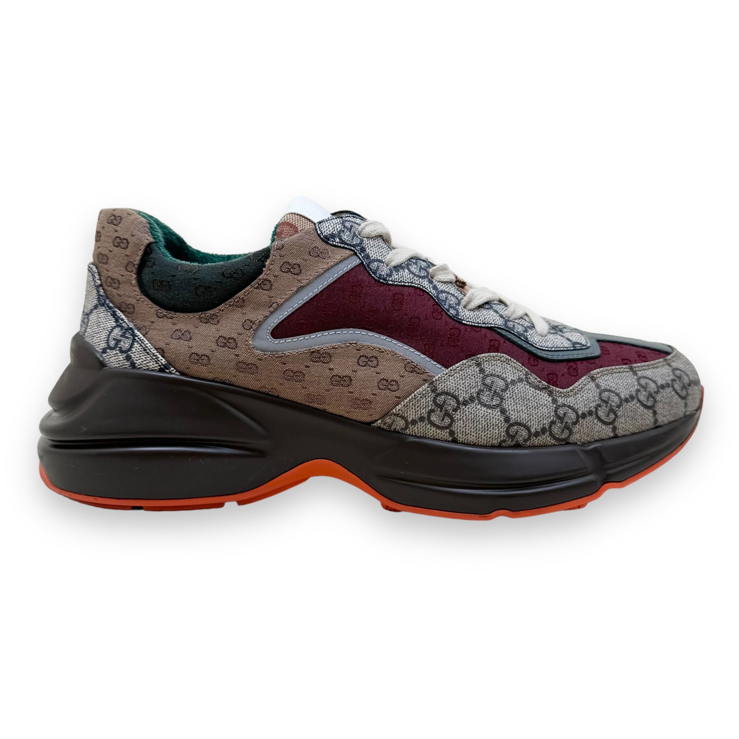 GUCCI RHYTON GG SUPREME SNEAKER BEIGE / ORANGE UK8.5