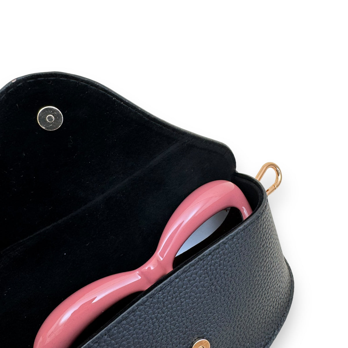 LOEWE INFLATED CATEYE NYLON SUNGLASSES PINK