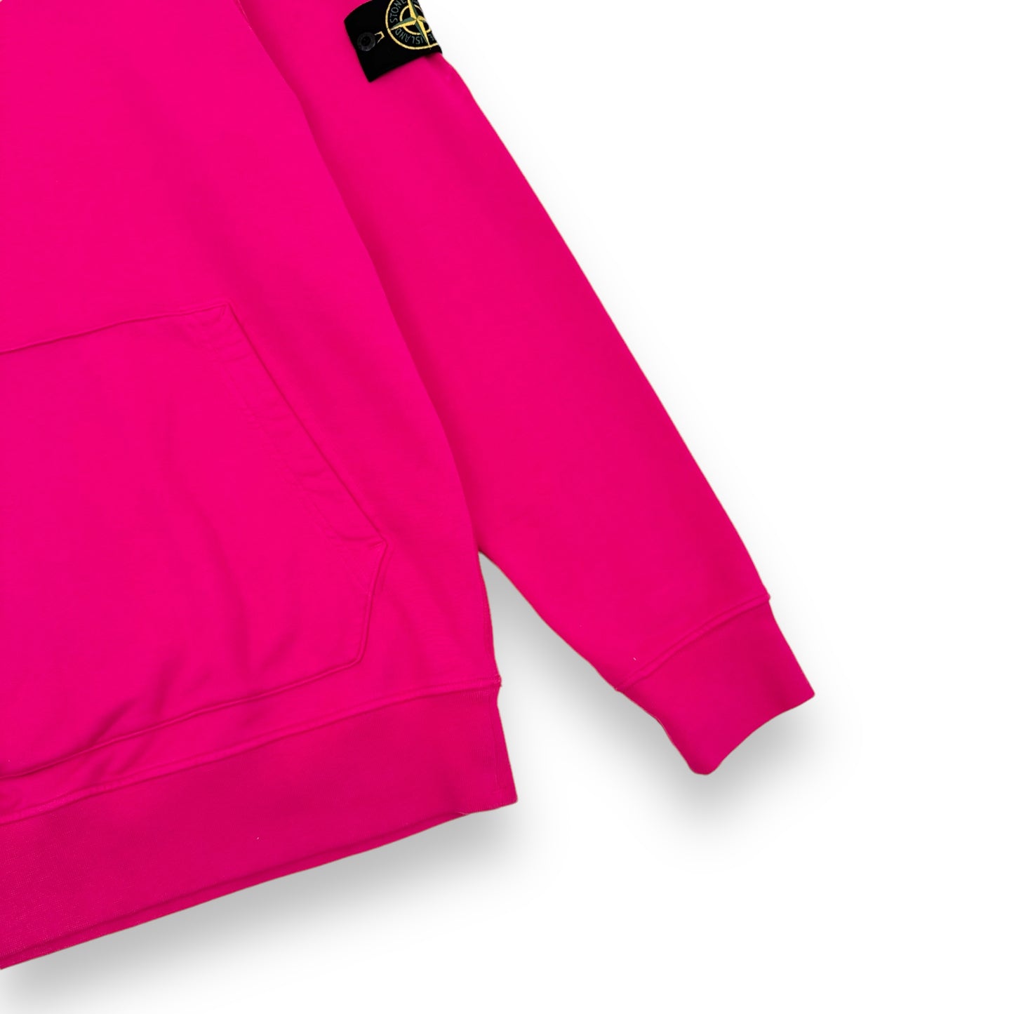 STONE ISLAND GARMENT-DYED HOODIE FUCHSIA PINK XL