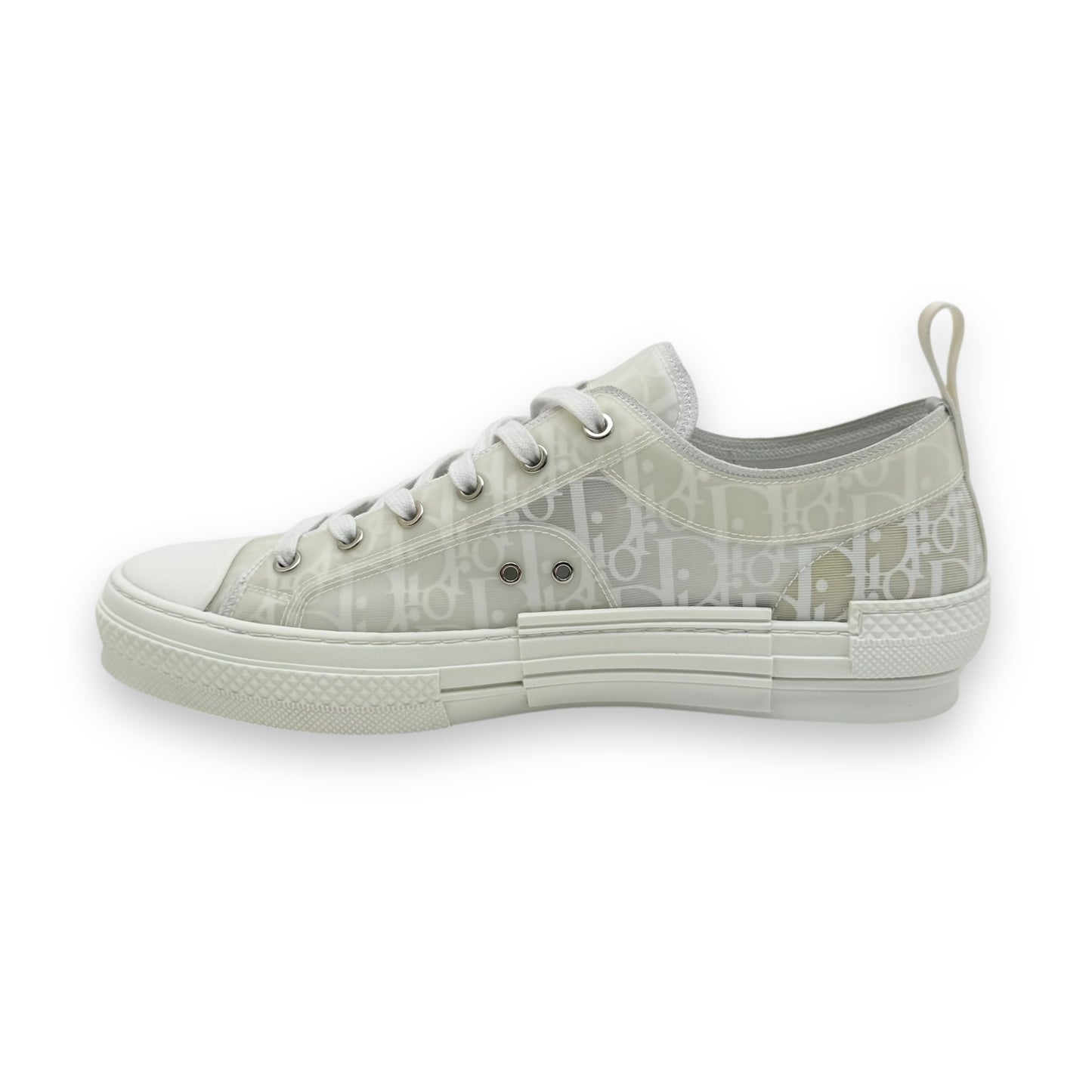 DIOR B23 OBLIQUE LOW TOP SNEAKER WHITE UK10