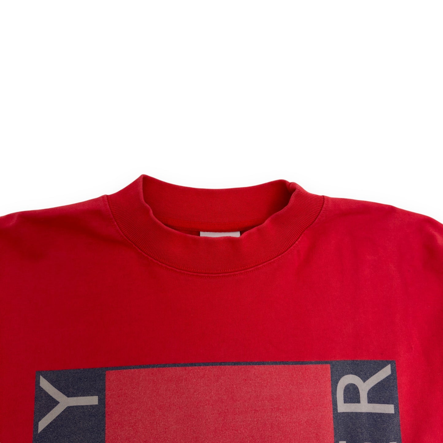 VETEMENTS SS18 TOMMY HILFIGER LONG-SLEEVE T-SHIRT RED L