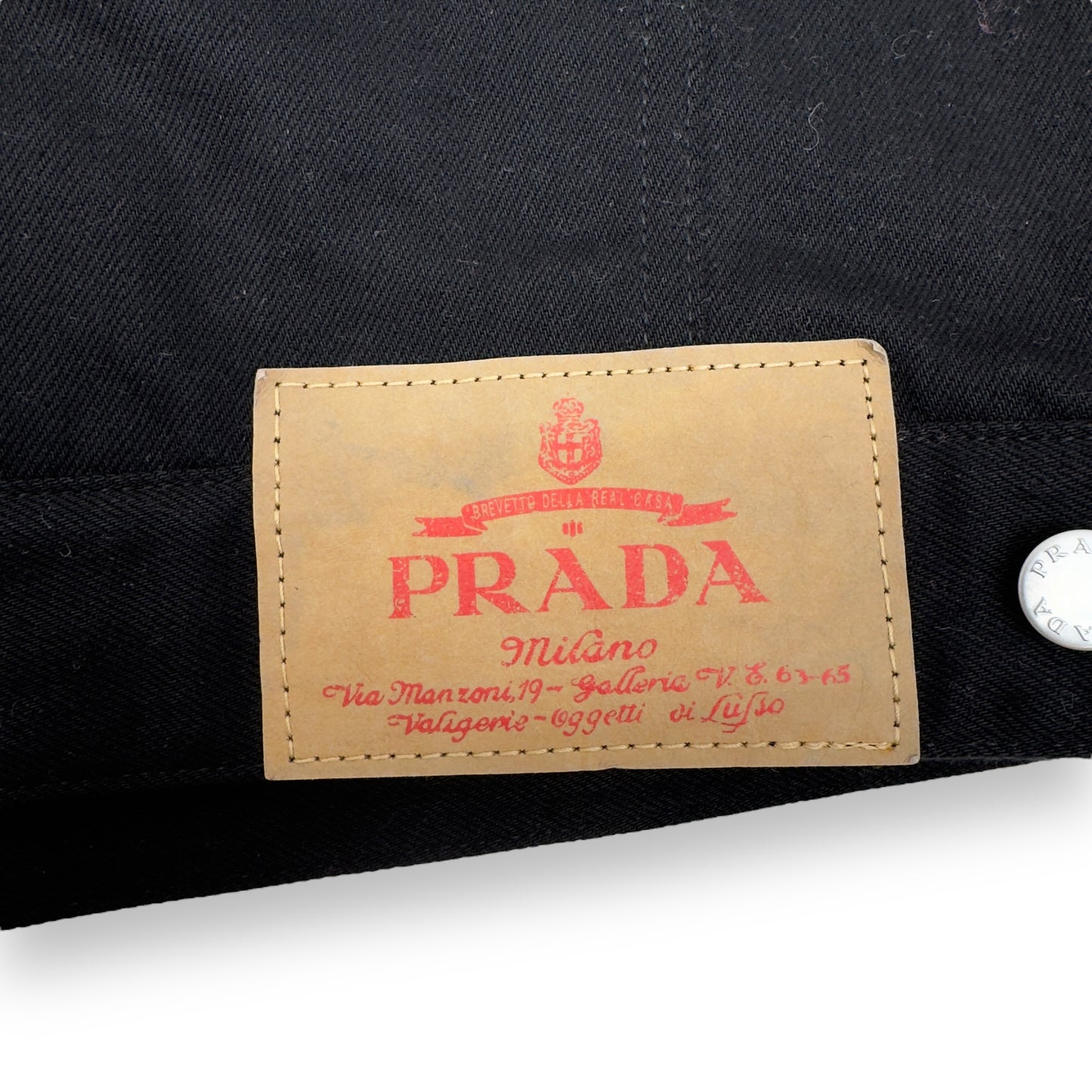 PRADA BULL DENIM VEST BLACK XXL