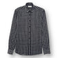 SAINT LAURENT CHECKED SHIRT BLACK / WHITE M