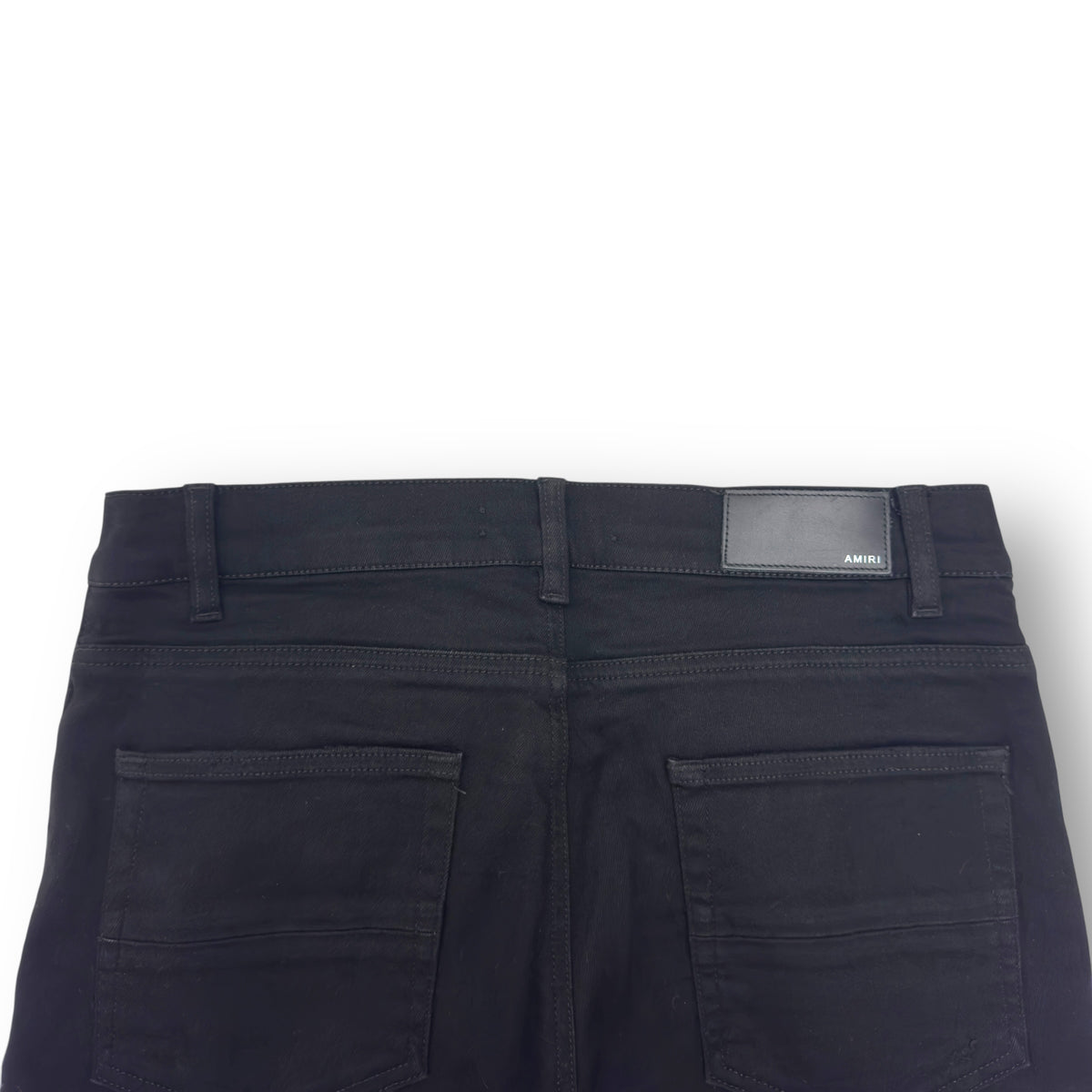 AMIRI BANDANA ART PATCH DENIM SKINNY JEANS BLACK W32