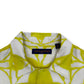 LOUIS VUITTON SHIBORI SHORT-SLEEVE SILK SHIRT YELLOW / WHITE XL