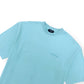 BALENCIAGA EMBROIDERED LOGO T-SHIRT TEAL BLUE XL