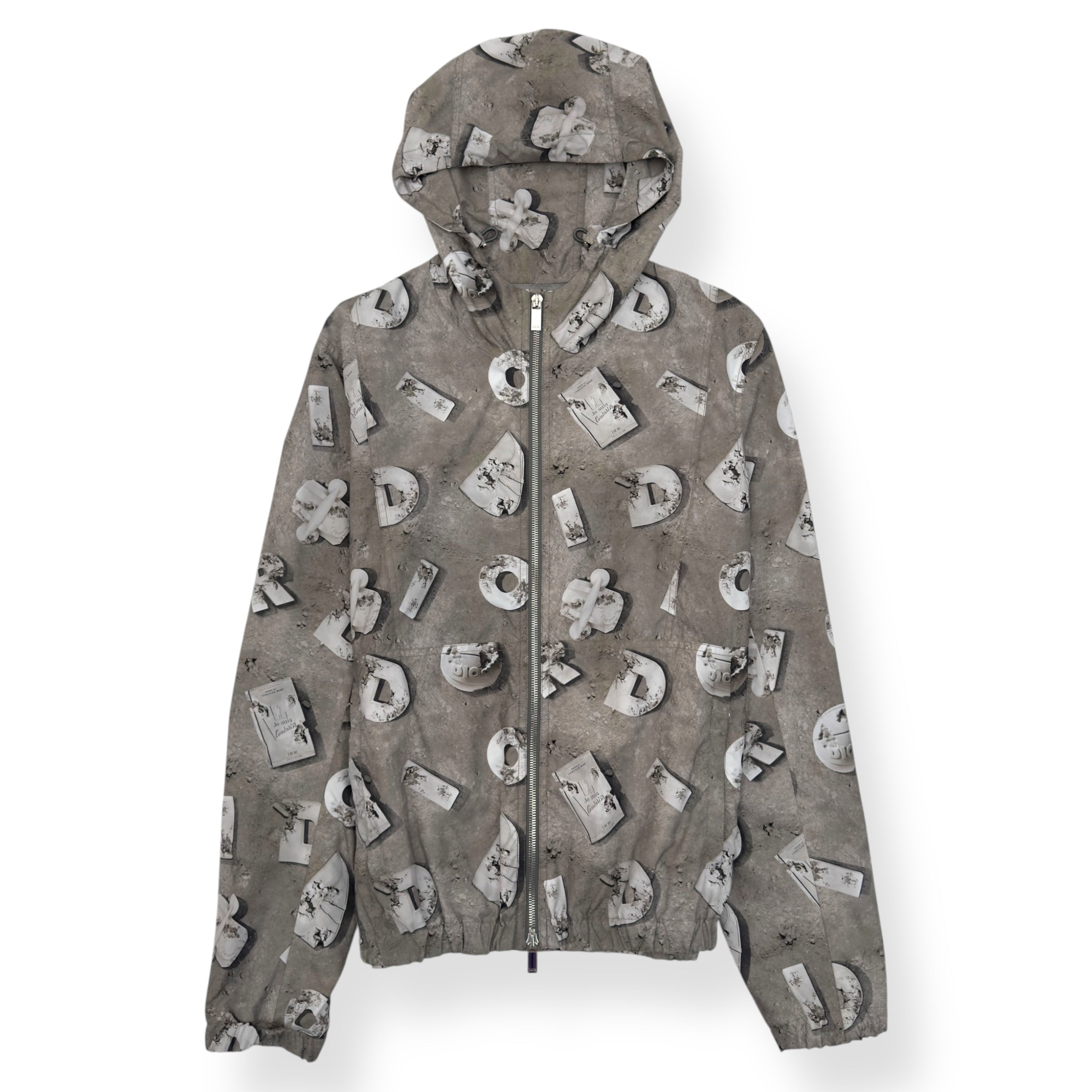 DIOR X DANIEL ARSHAM 2020 BLOUSON ZIP-UP JACKET GERY 50 / M