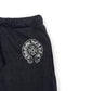CHROME HEARTS ALL OVER MONOGRAM HORSESHOE LOGO SWEATPANTS BLACK / WHITE M