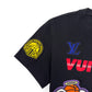 LOUIS VUITTON NBA MULTI-LOGO T-SHIRT BLACK M