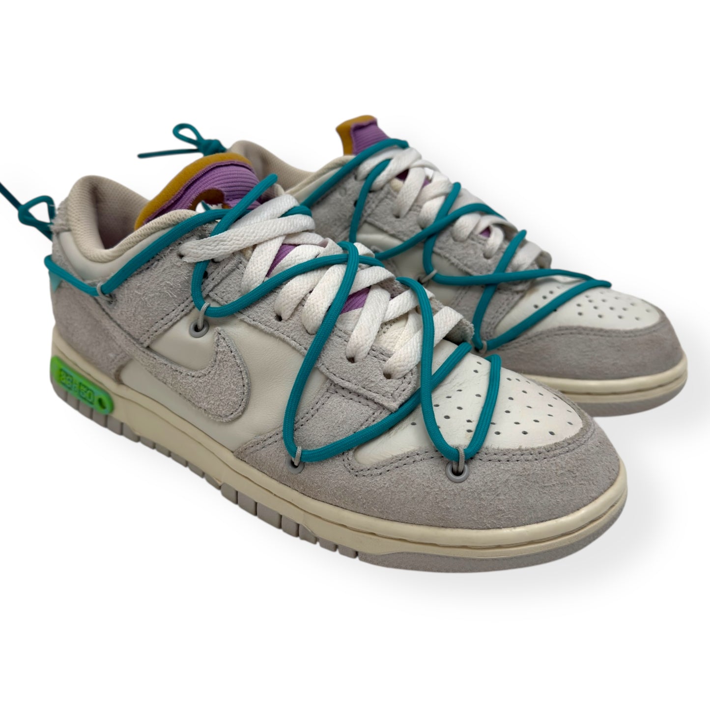 NIKE X OFF-WHITE LOT 36 LOW TOP SNEAKER WHITE / GREY UK7