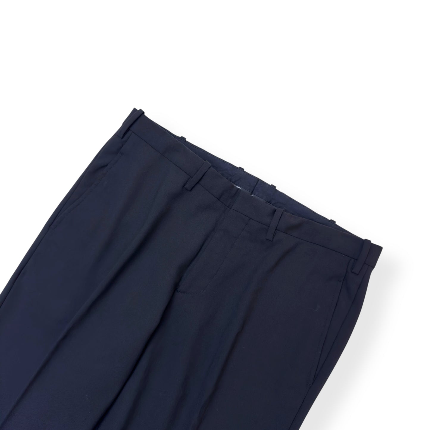 NEIL BARRETT CLASSIC SINGLE BREASTED WOOL BLEND SLIM SUIT BLACK 50 / M