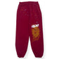 SP5DER SP5 SWEATPANTS MAROON XL