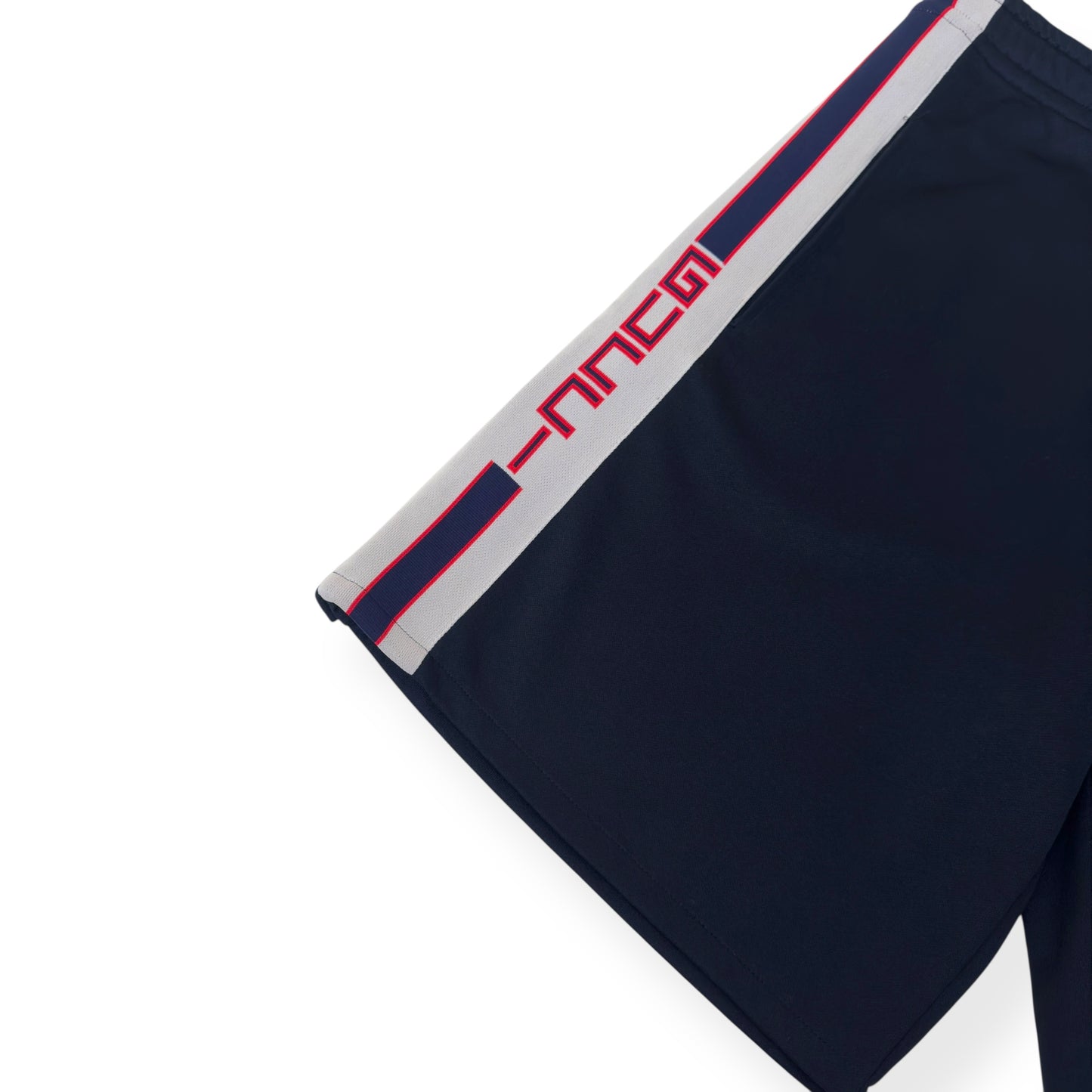 GUCCI TECHNICAL JERSEY SHORTS BLACK / WHITE / RED M