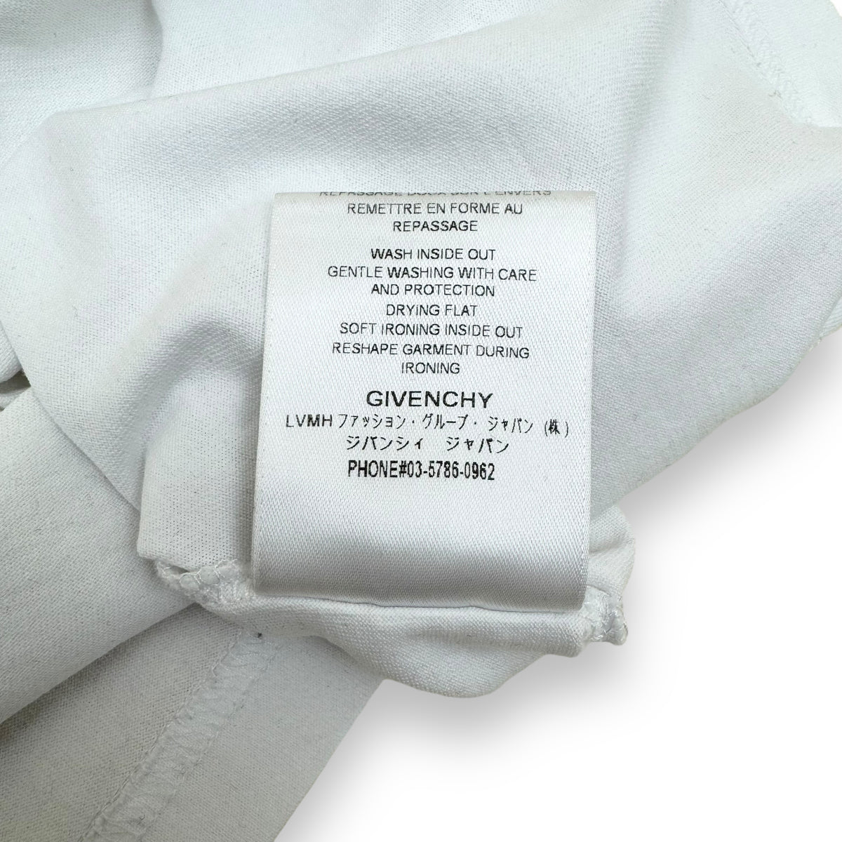 GIVENCHY LOGO T-SHIRT WHITE / SILVER L