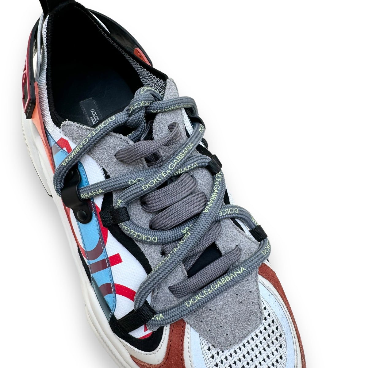 DOLCE & GABBANA DAYMASTER PANELLED LOW TOP SNEAKER MULTICOLOURED UK9