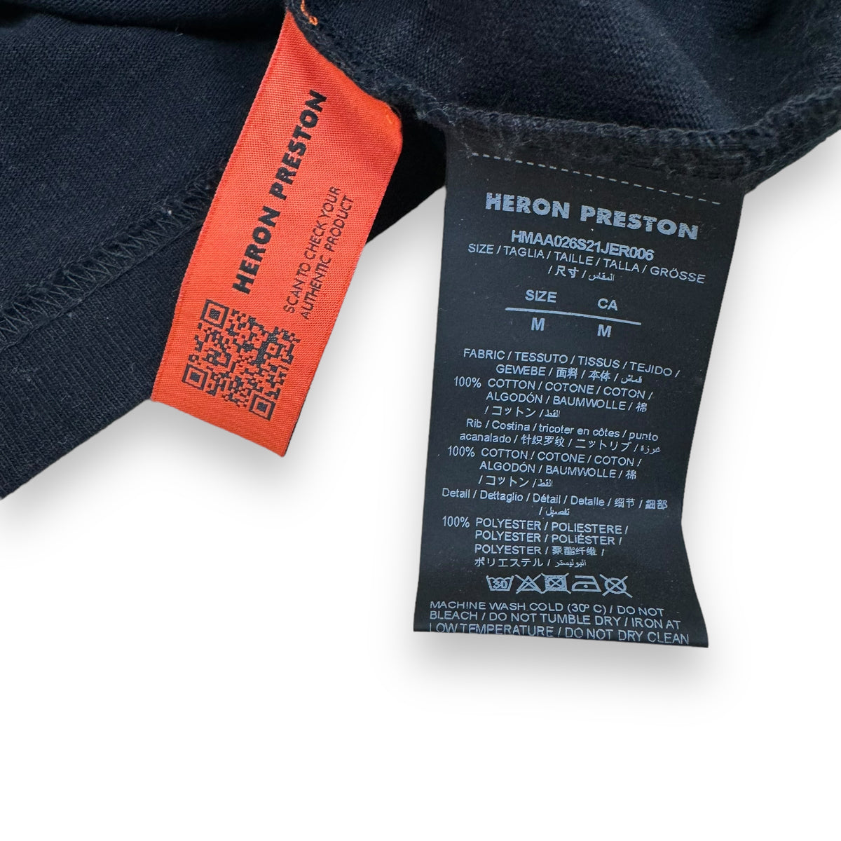 HERON PRESTON T-SHIRT BLACK M
