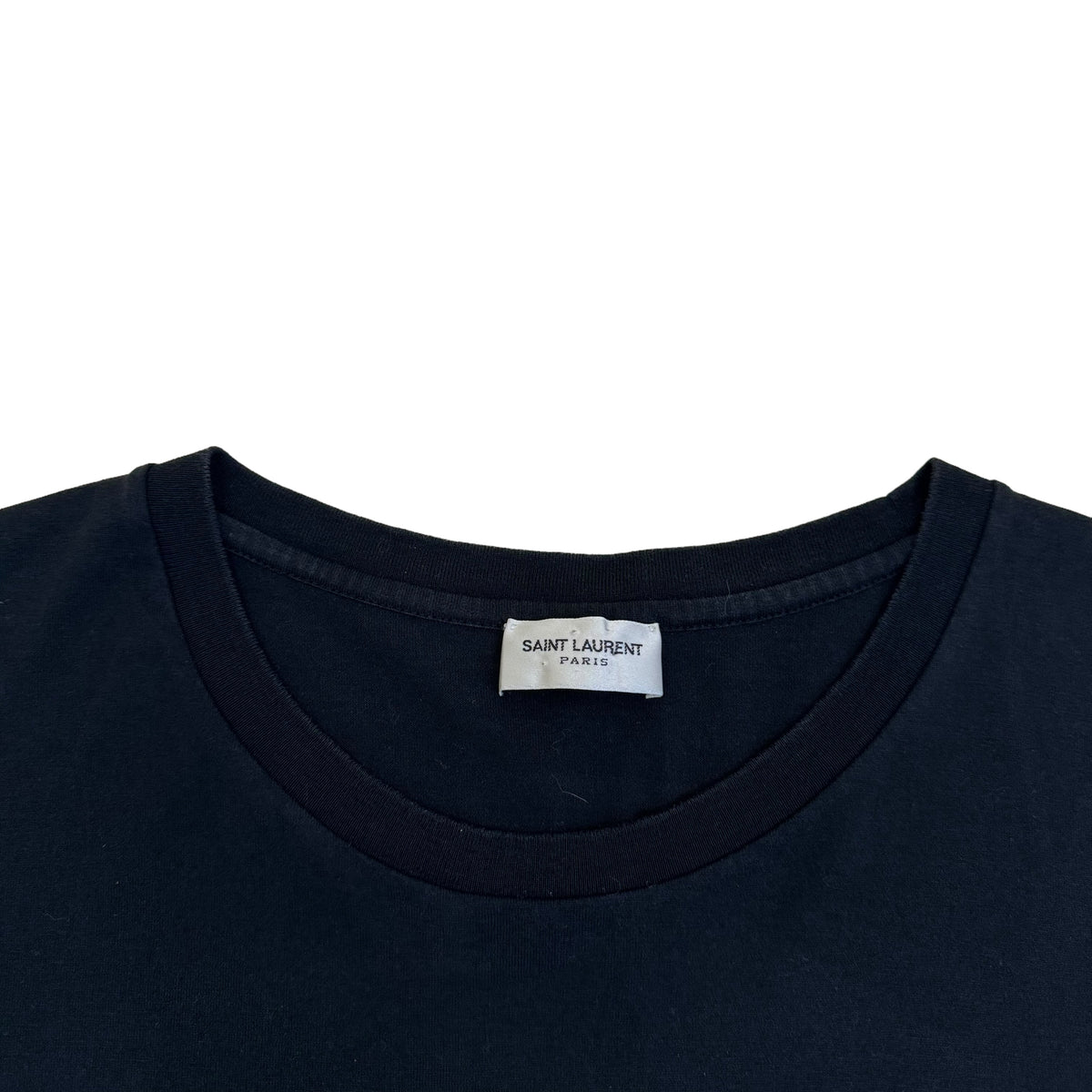 SAINT LAURENT LOGO PRINT T-SHIRT BLACK S