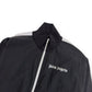 PALM ANGELS LOGO PRINT TRACK JACKET BLACK / WHITE M