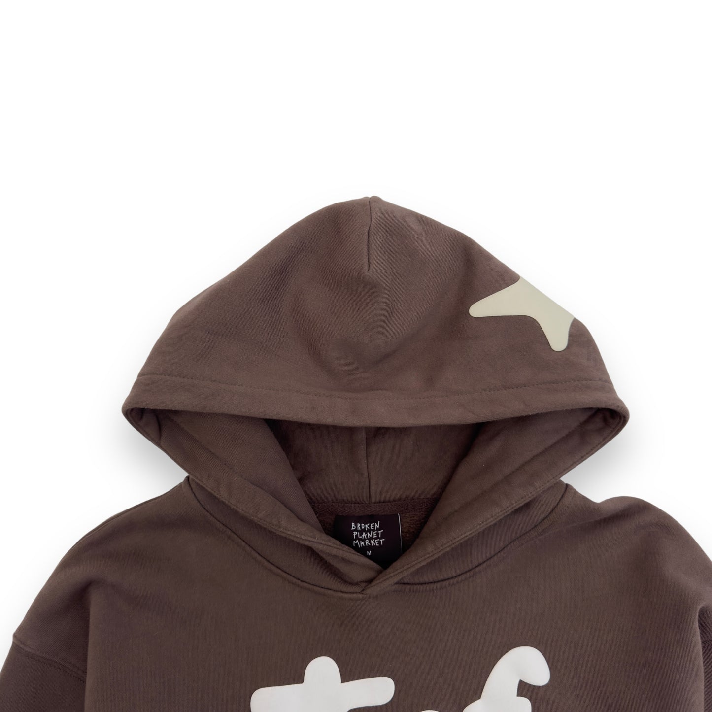 BROKEN PLANET OUT OF SIGHT COTTON HOODIE BROWN M