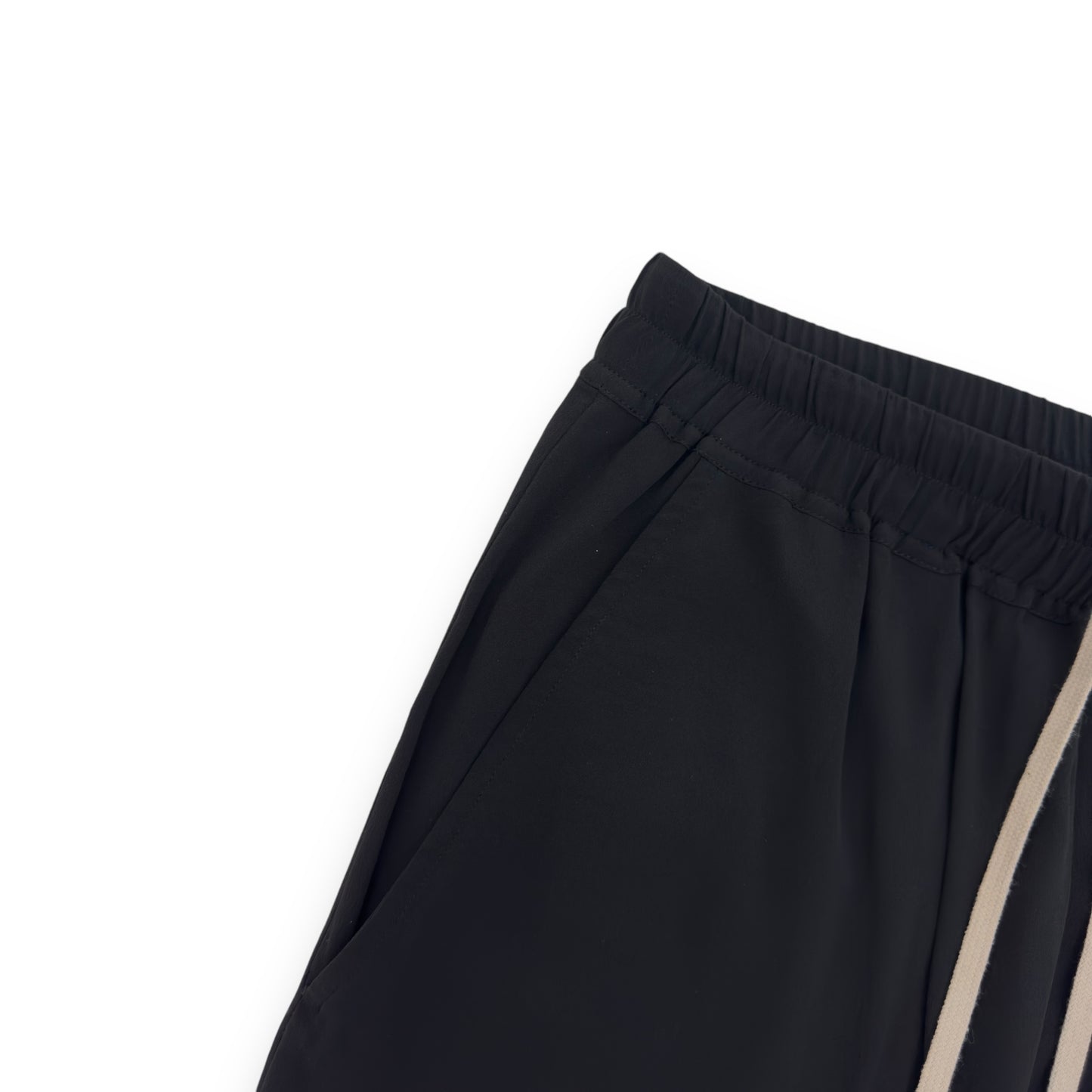 RICK OWENS TECUATL SS20 DROPPED CROTCH CROPPED PANTS BLACK M