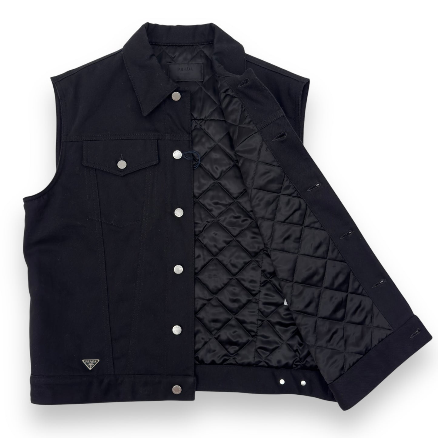 PRADA BULL DENIM VEST BLACK XXL